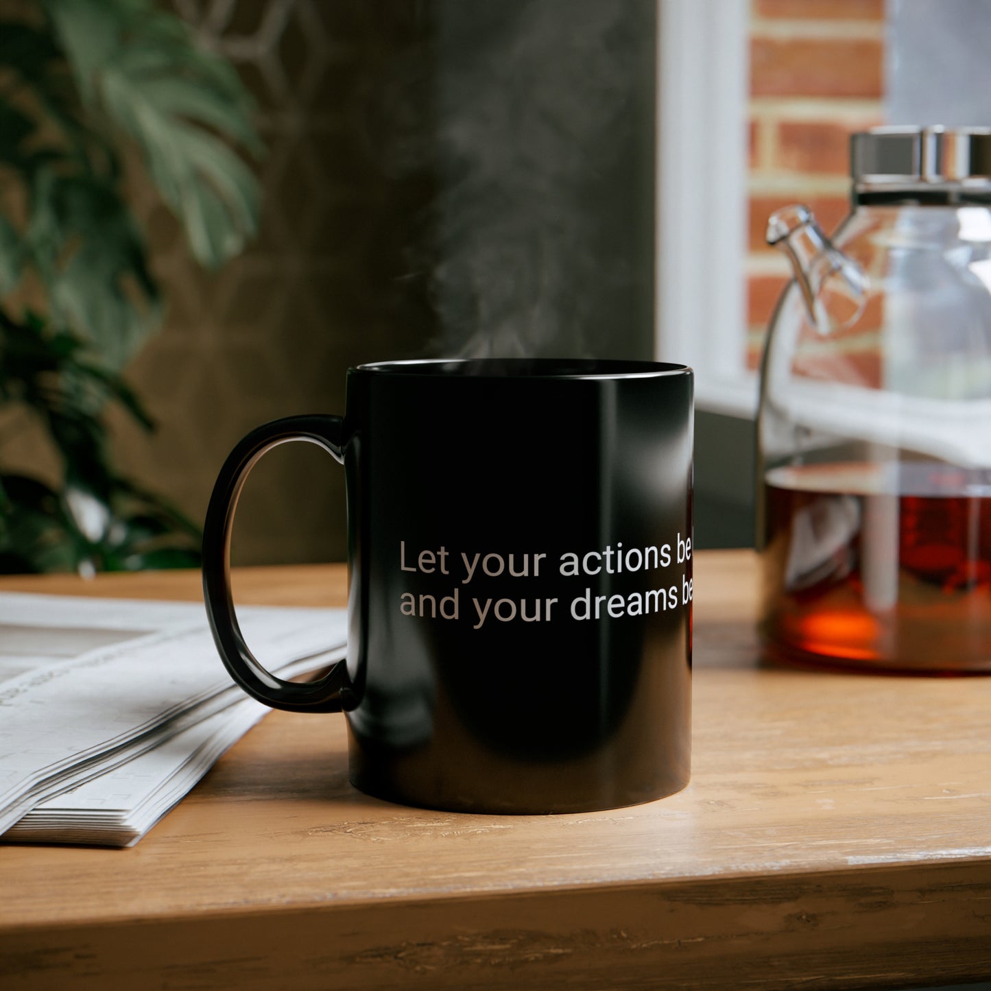 11oz Black Mug Dream Bigger