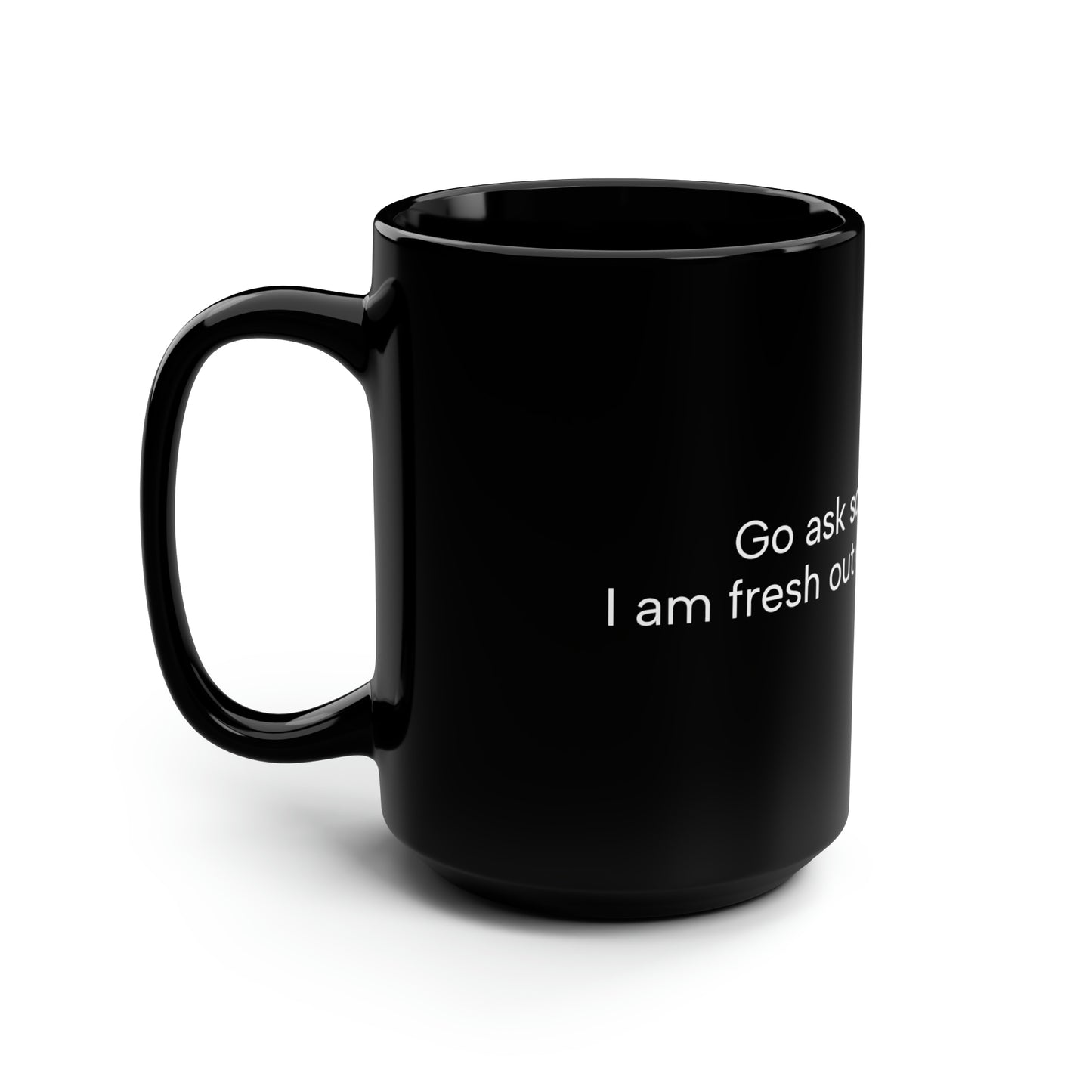 Black Mug, 15oz Out of Fucks