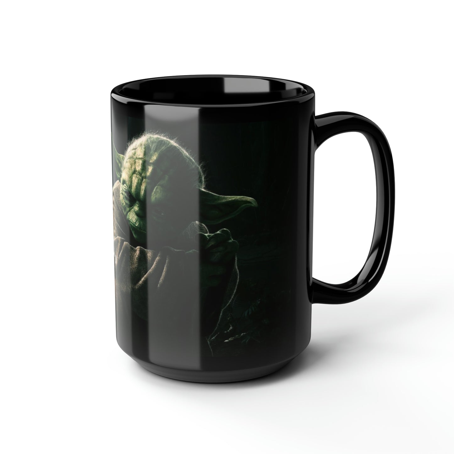 Black Mug, 15oz Yoda Coffee