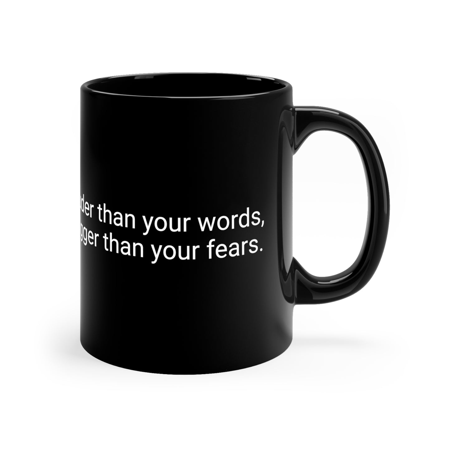 11oz Black Mug Dream Bigger